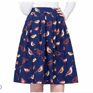 Modcloth A Line Bird Skirt - 3XL (more like xl)